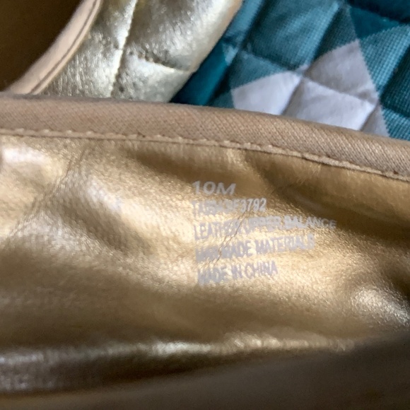 Scoop NYC Beach Gold Quilted Ballet Flats -- Pre-Owned Size 10 - Picture 12 of 15